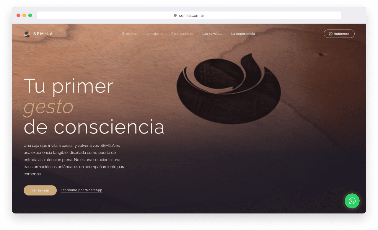 SEMILA sitio web
